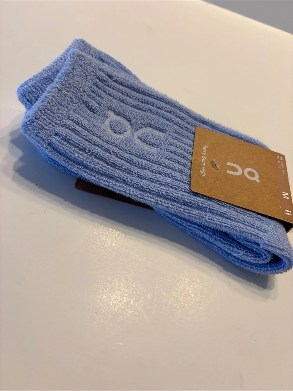 On Running Men's Light Blue Terry Sock High